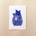 Linogravure 15 cm x 21 cm (A5) - Gluggle Jug - Beeb