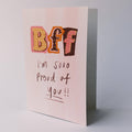 Carte de vœux illustrée - BFF Je suis tellement fier/fière de toi —  Isobel Rose illustration