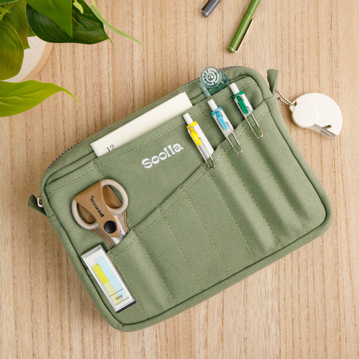 Trousse Soolla® Studio — rose bleu style années 80