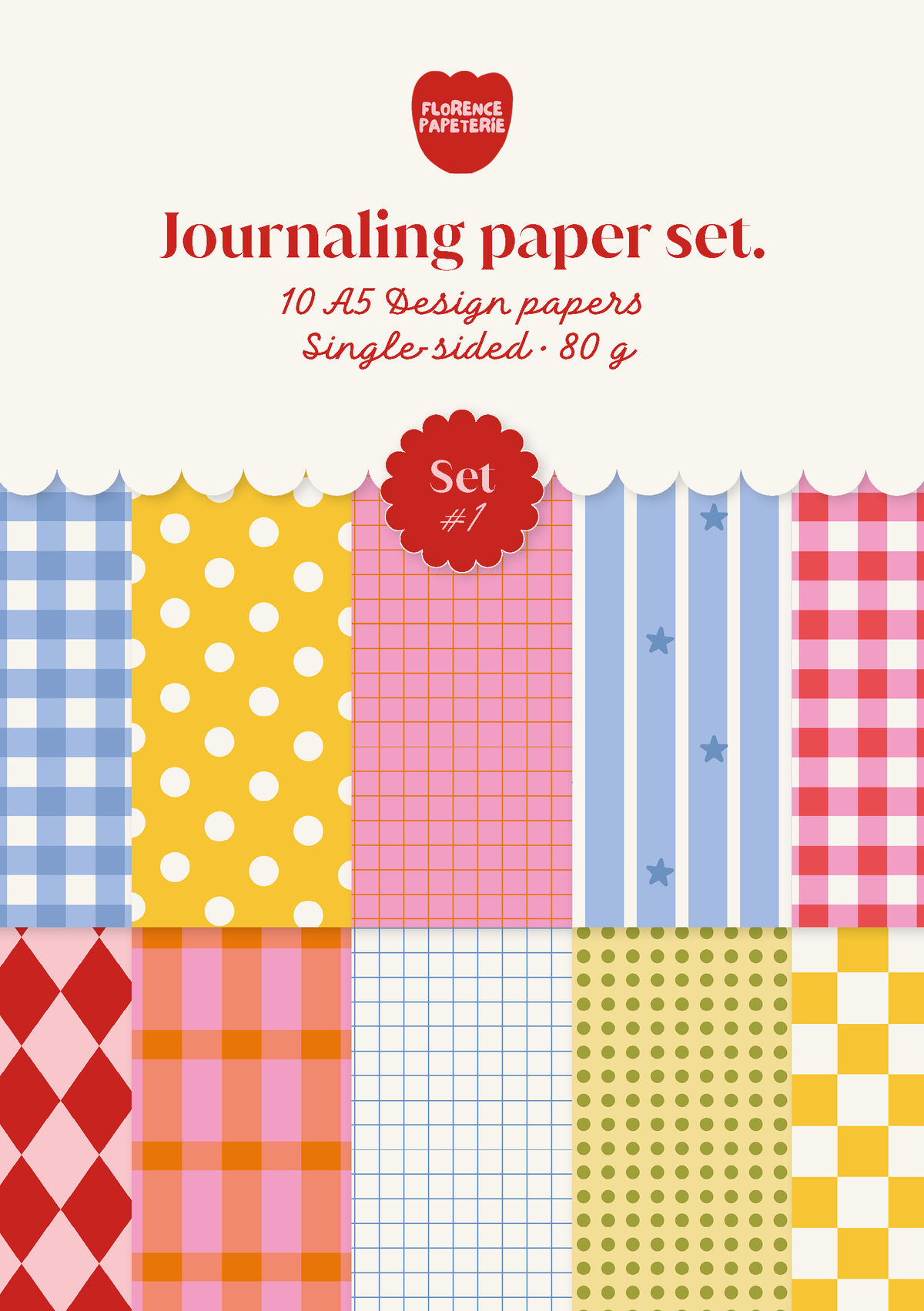Scrapbook Paper – Set 1 — Florence Papeterie
