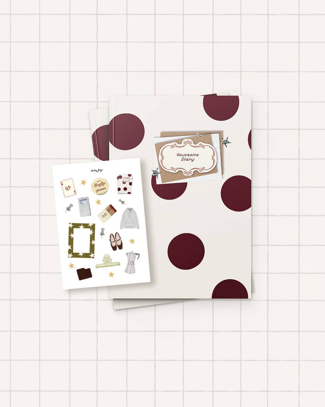 Souvenirs Diary and stickers