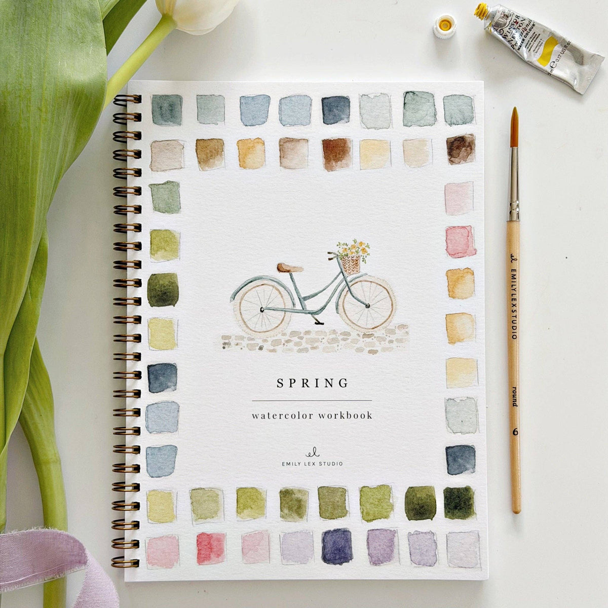 Cahier d'aquarelle printemps Emily Lex Studio