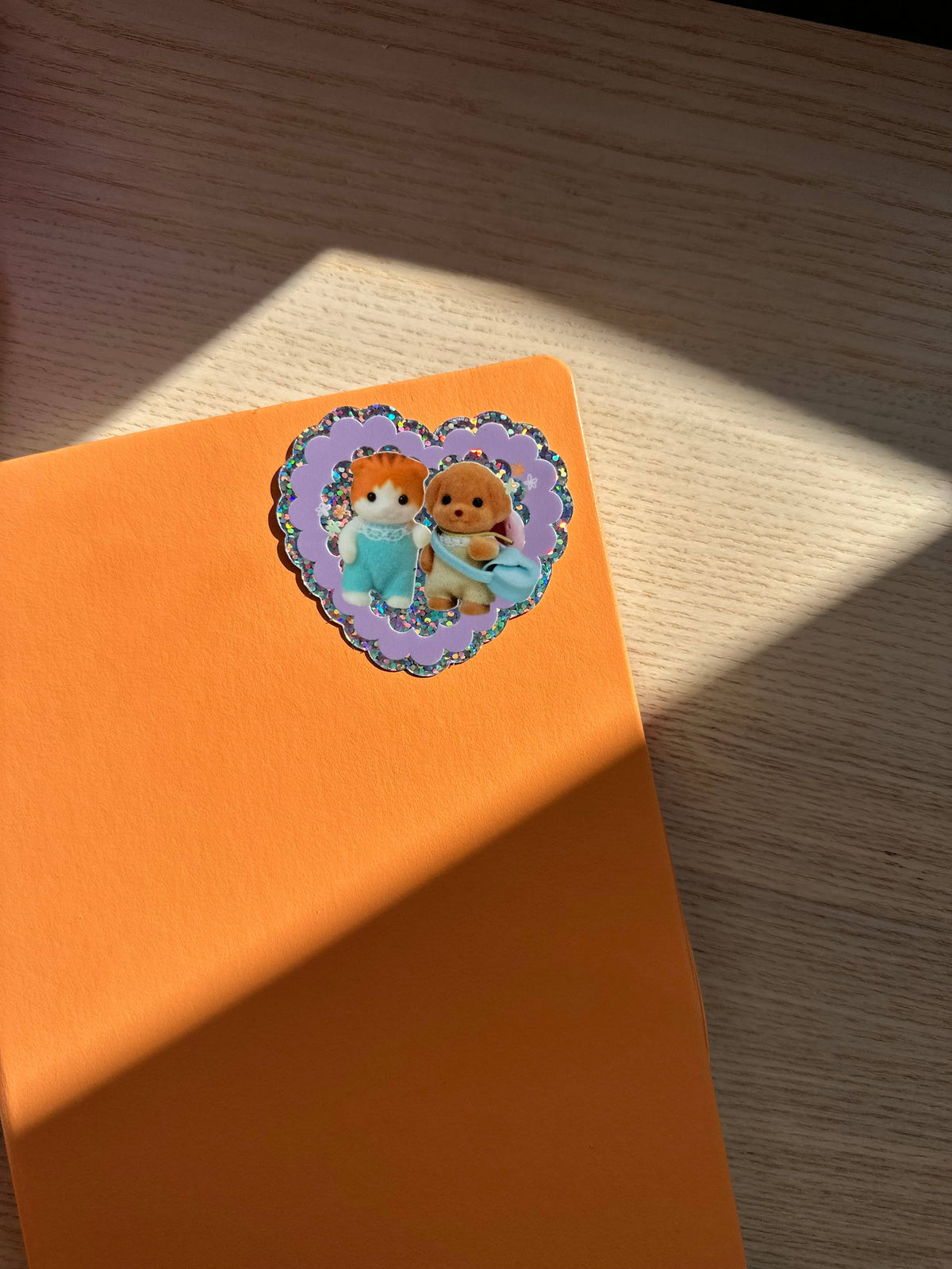 Sticker Pailleté Meilleurs Amis Silvanian — Shellflower