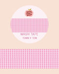 Washi Tape - vichy rose - Nany Craft Shop