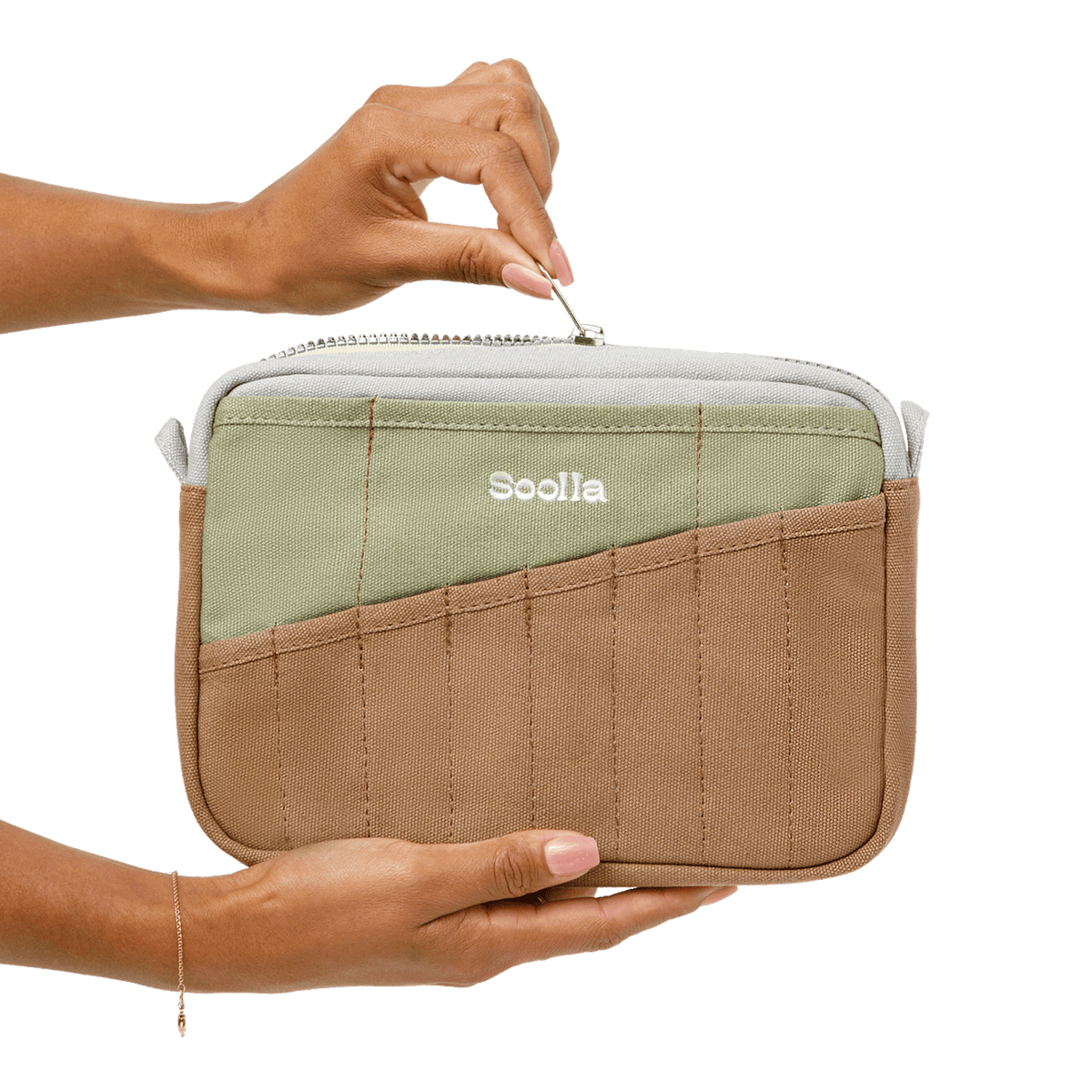 Trousse Soolla® Studio — rose bleu style années 80