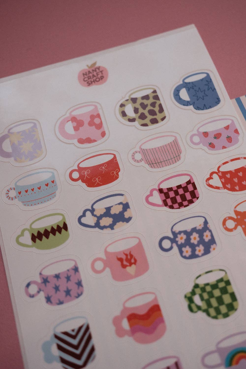 Planche stickers mugs A6 ☕️ - Nany Craft Shop