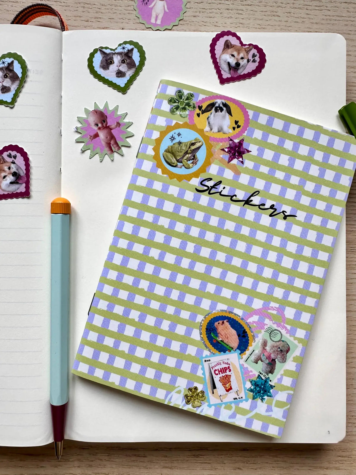 Livre Rangement Stickers A6 Gingham — Shellflower