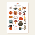 Planche de stickers Halloween effrayant - Och Monika