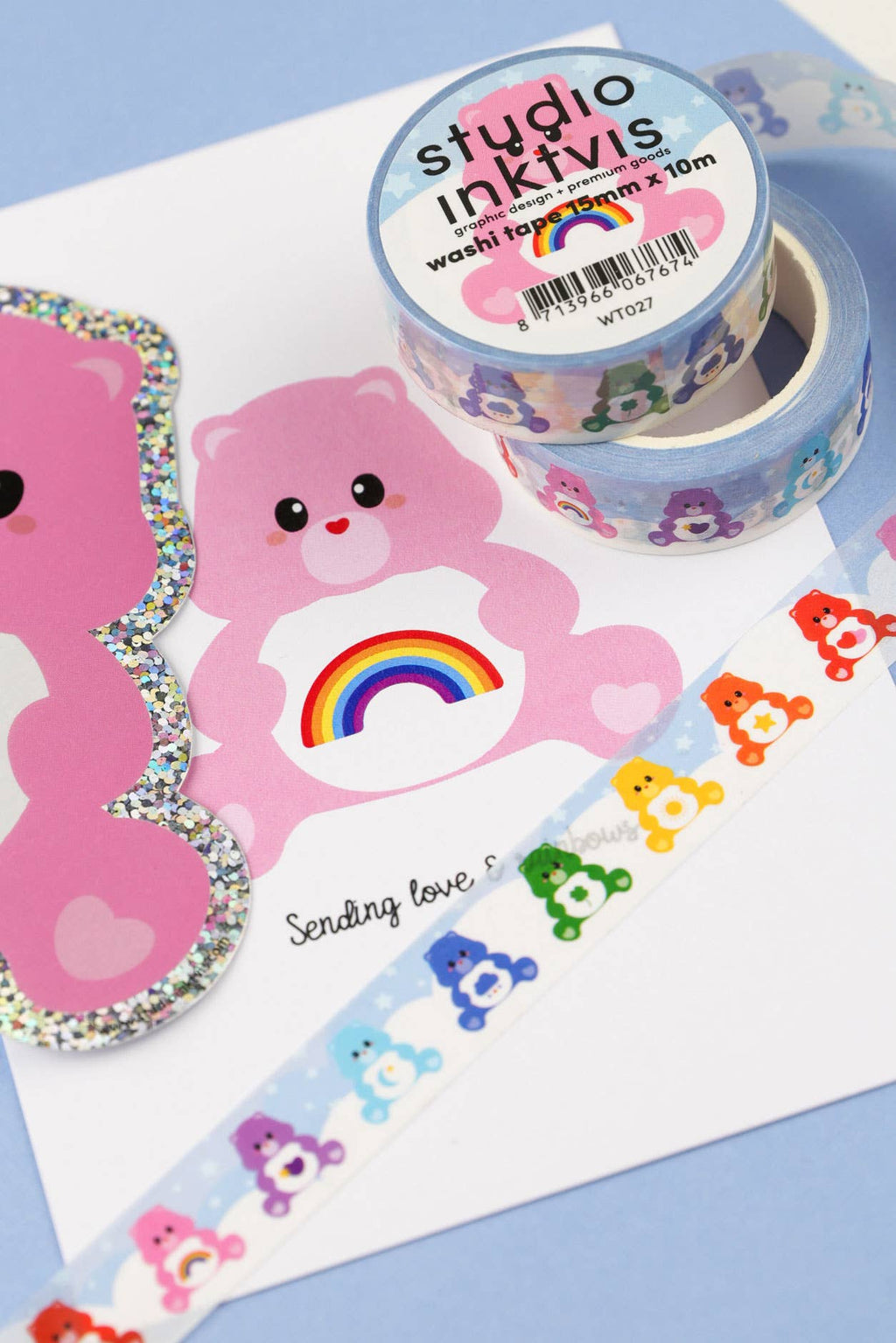 Ruban Washi Bisounours Coloré — Studio Inktvis