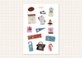 Planche de Stickers Junk Journal Trip