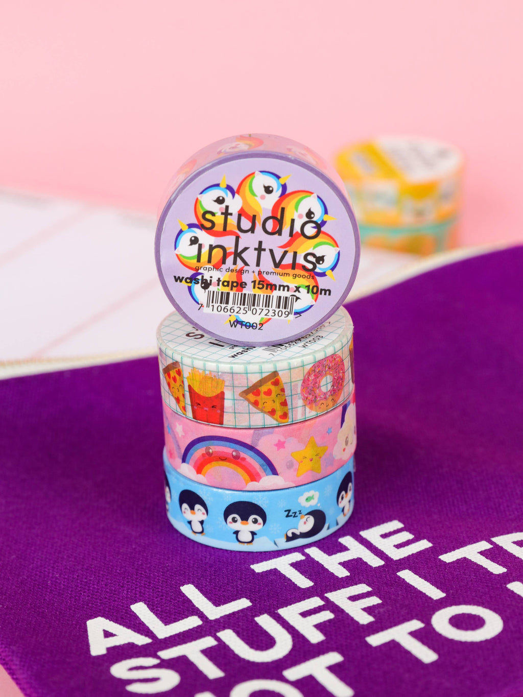 Ruban Washi Arc-en-Ciel Nuage — Studio Inktvis