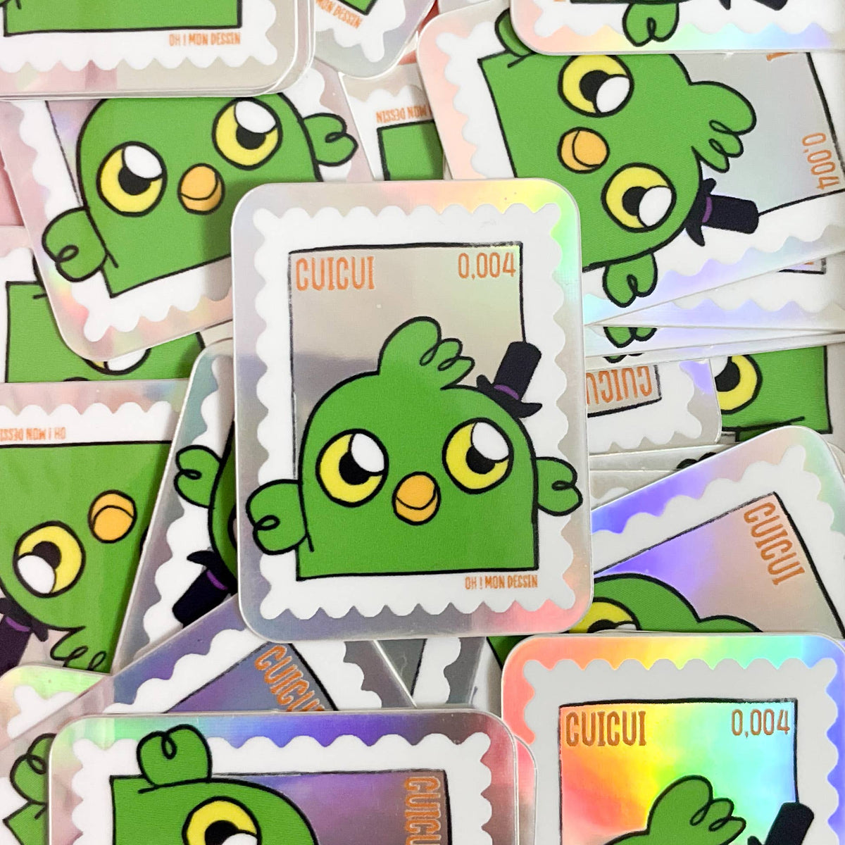 Sticker Holographique Oiseau – Cuicui - Oh ! Mon Dessin