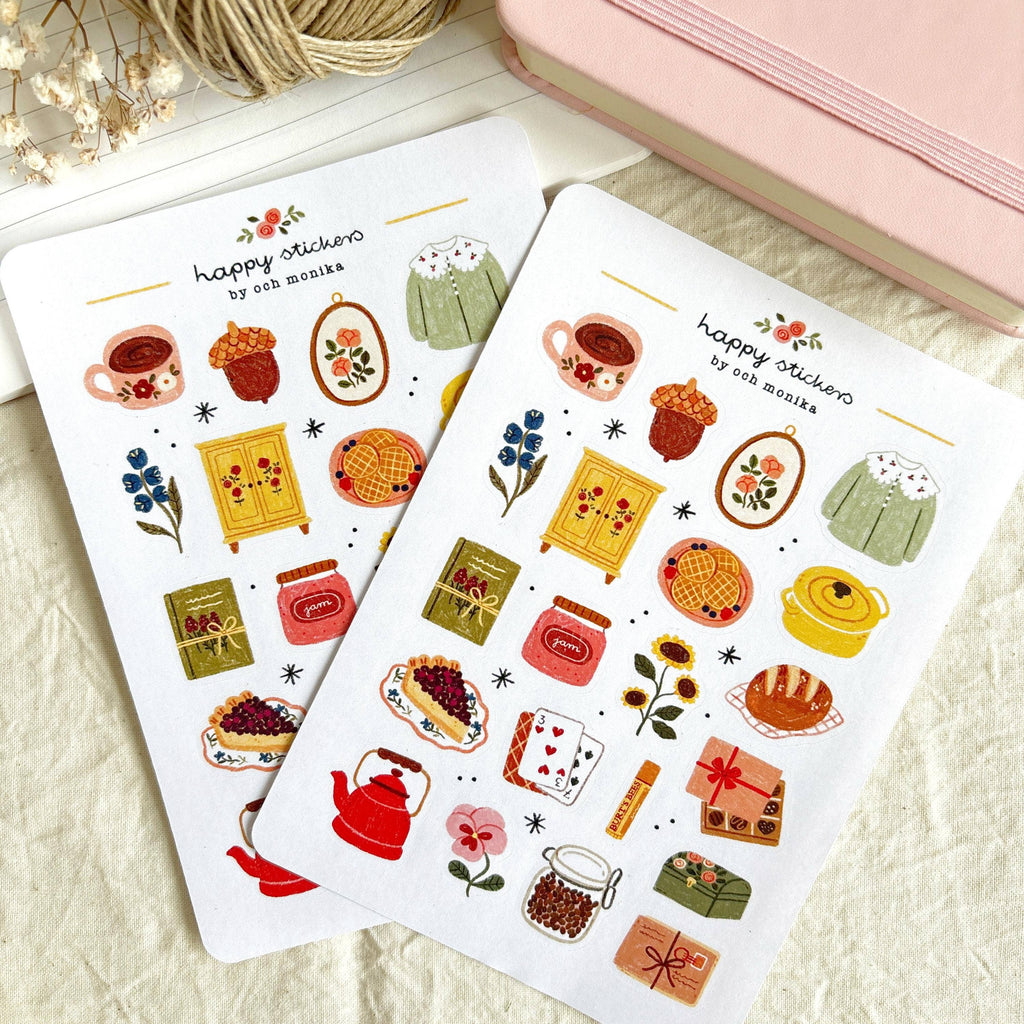 Planche de stickers Douce vie -Och Monika