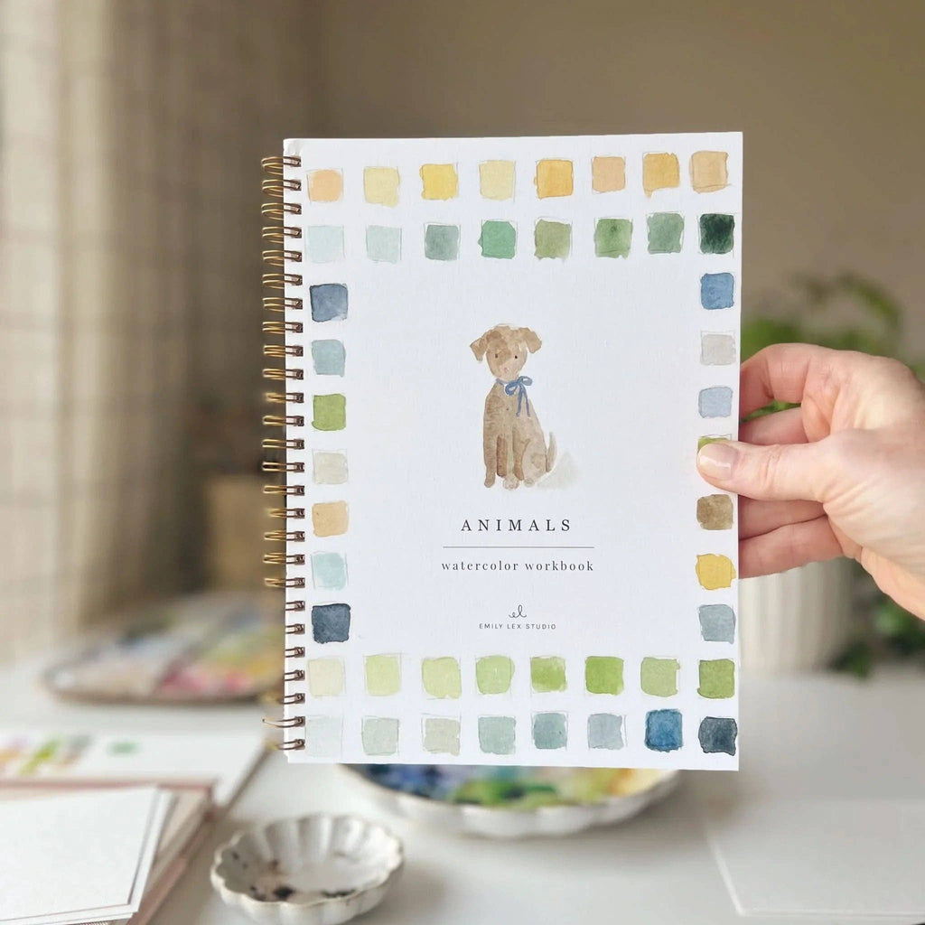 Carnet d'aquarelle animaux Emily Lex Studio