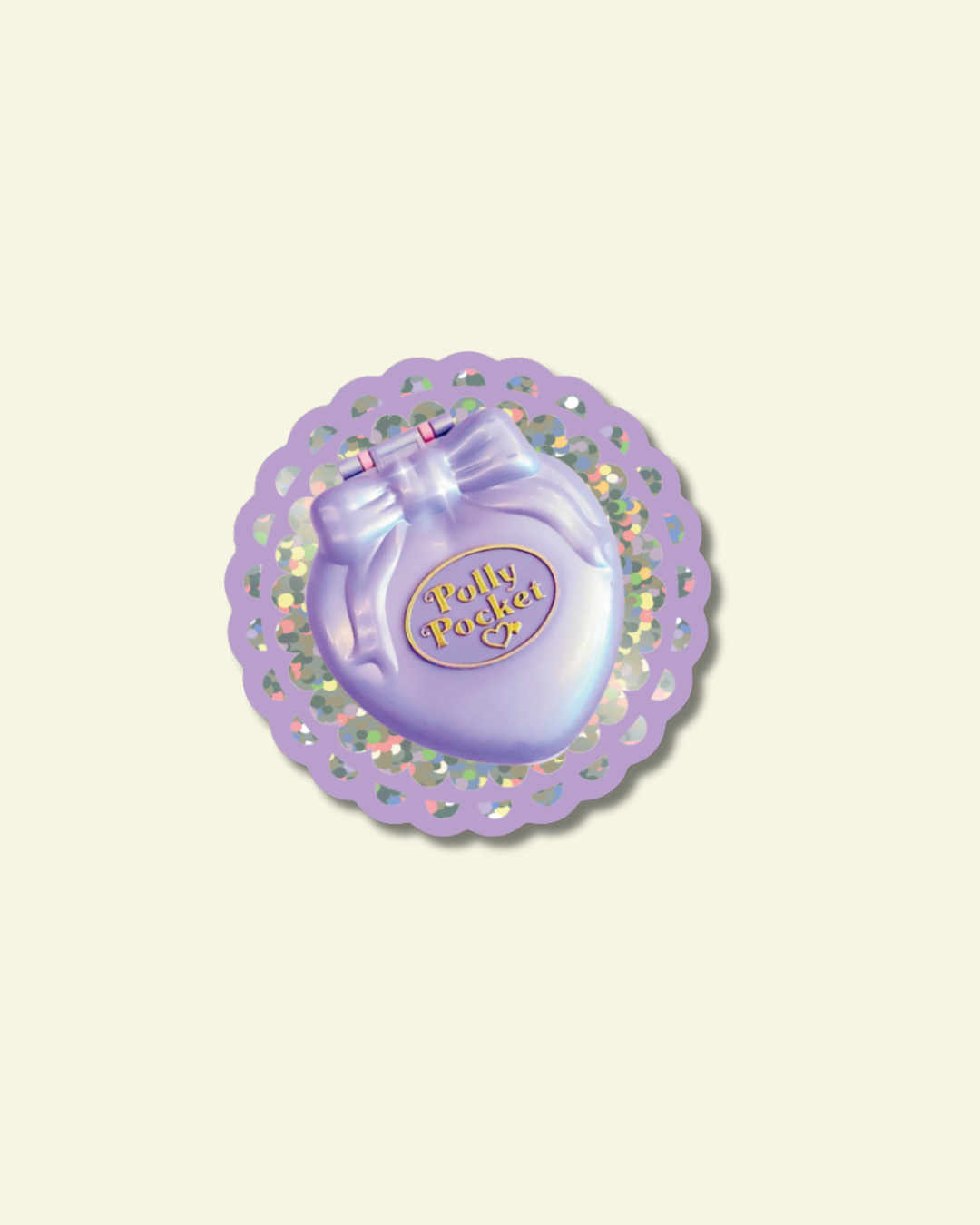 Sticker Pailleté Polly Pocket — Shellflower