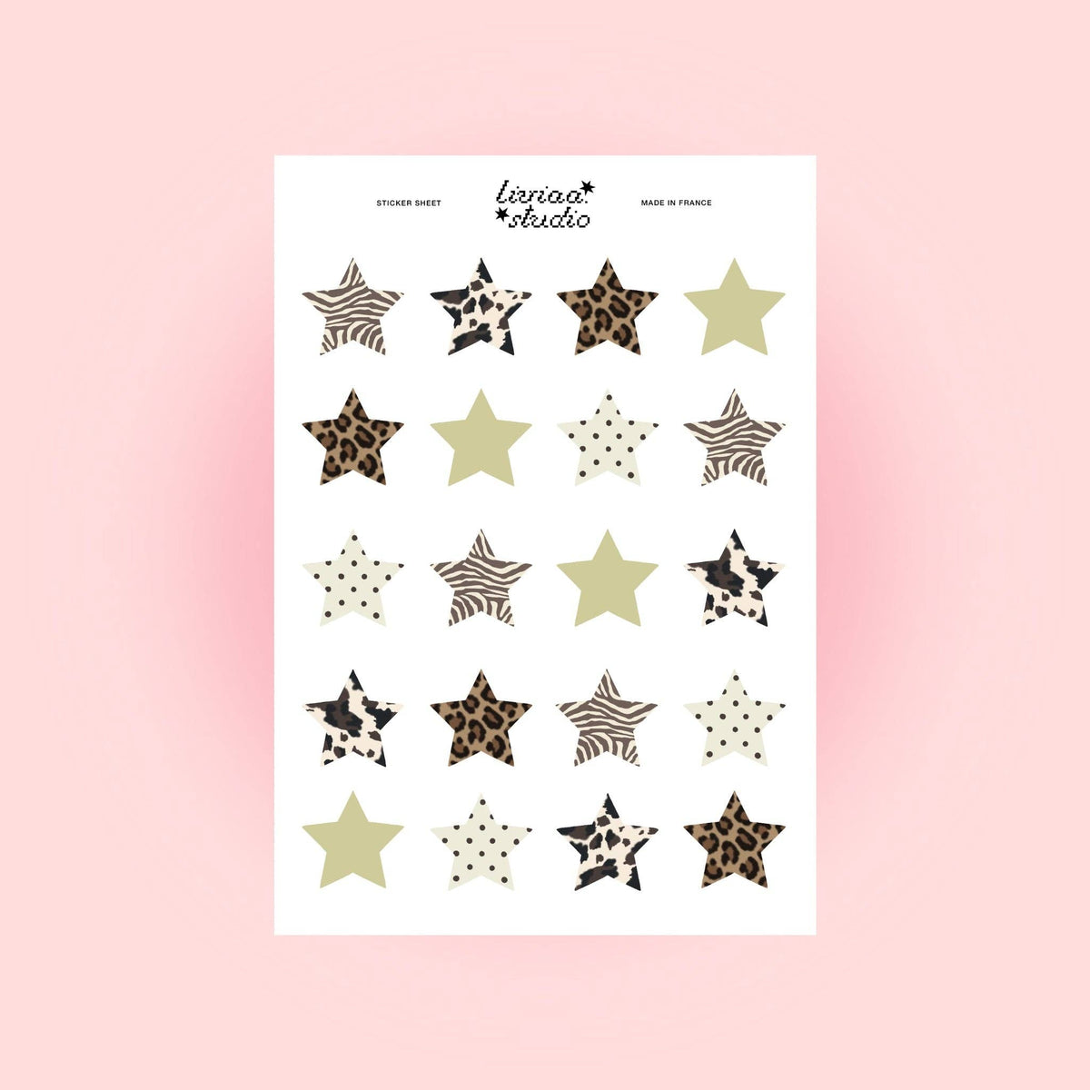Planche Étoiles Motif — Liviaa.studio