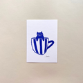 Linogravure Ca(t)ppucino — A6 · beeb