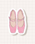 Sticker ballerines rose - Studio Louja