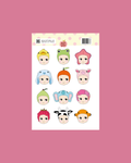 Planche stickers A6 Baby — Nany Craft Shop