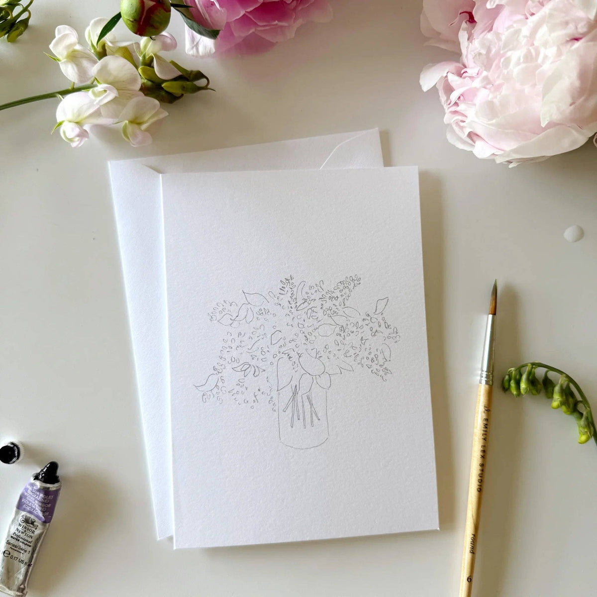 8 Cartes aquarelle à peindre - Emily Lex