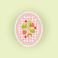 Sticker Médaillon Fraise — Liviaa.studio