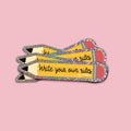 Sticker pailleté « Write your own rules » Crayon — compatible lave-vaisselle — Studio Inktvis