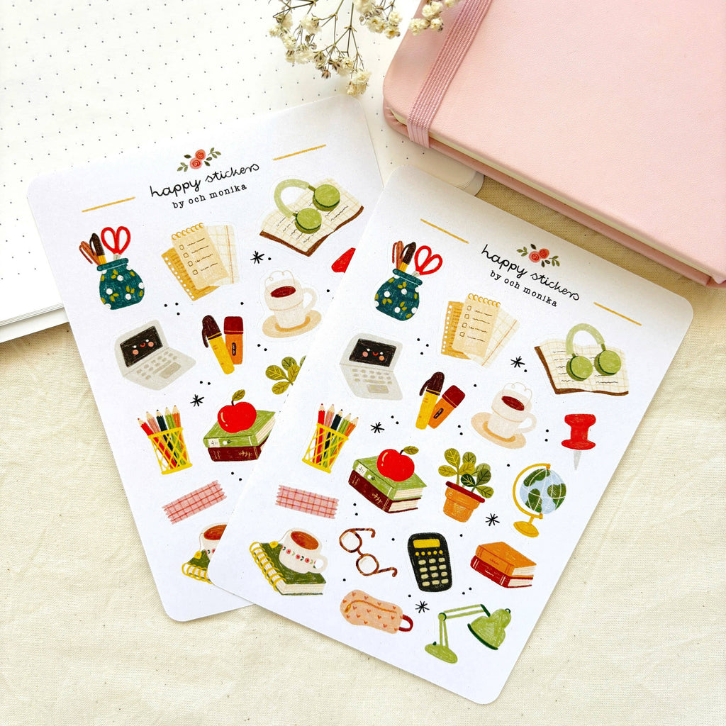 Planche de stickers Bureau d'étude - Och Monika