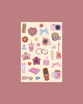 Planche stickers Nostalgie A5 - Nany Craft Shop