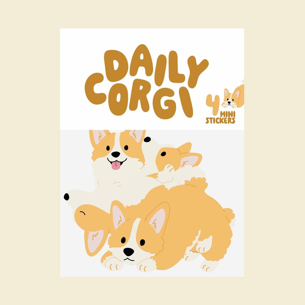 Stickers Daily Corgi - Pikalem studio
