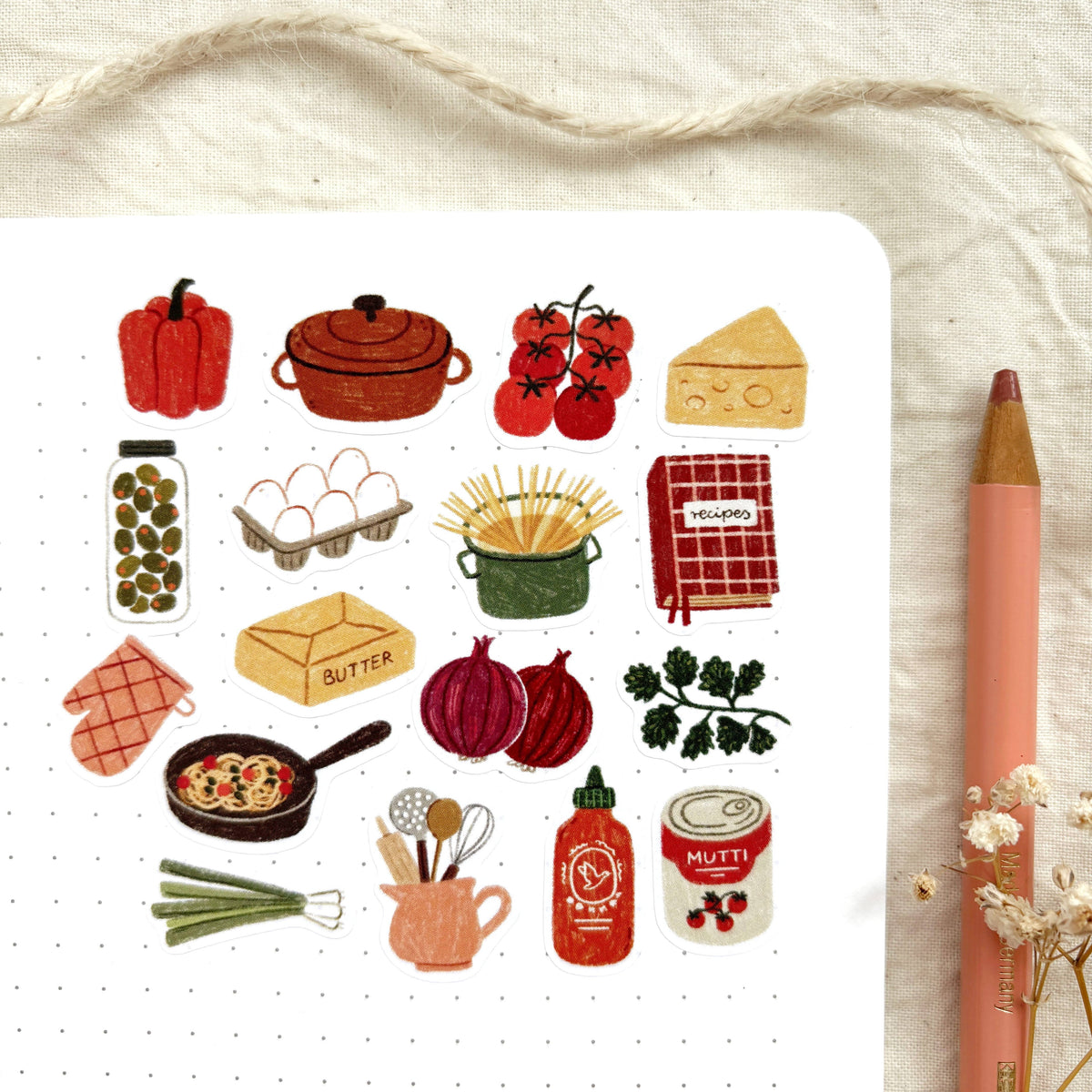 Planche de stickers Cuisine maison — Och Monika