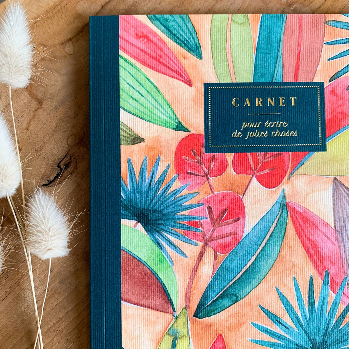 Carnet Feuillages 🌿 A5 Ligné - Bleu coquille