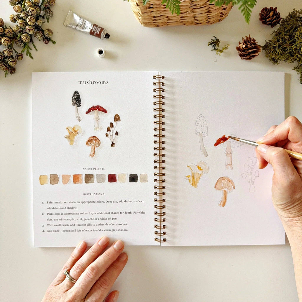 Cahier d'aquarelle forêt Emily Lex Studio