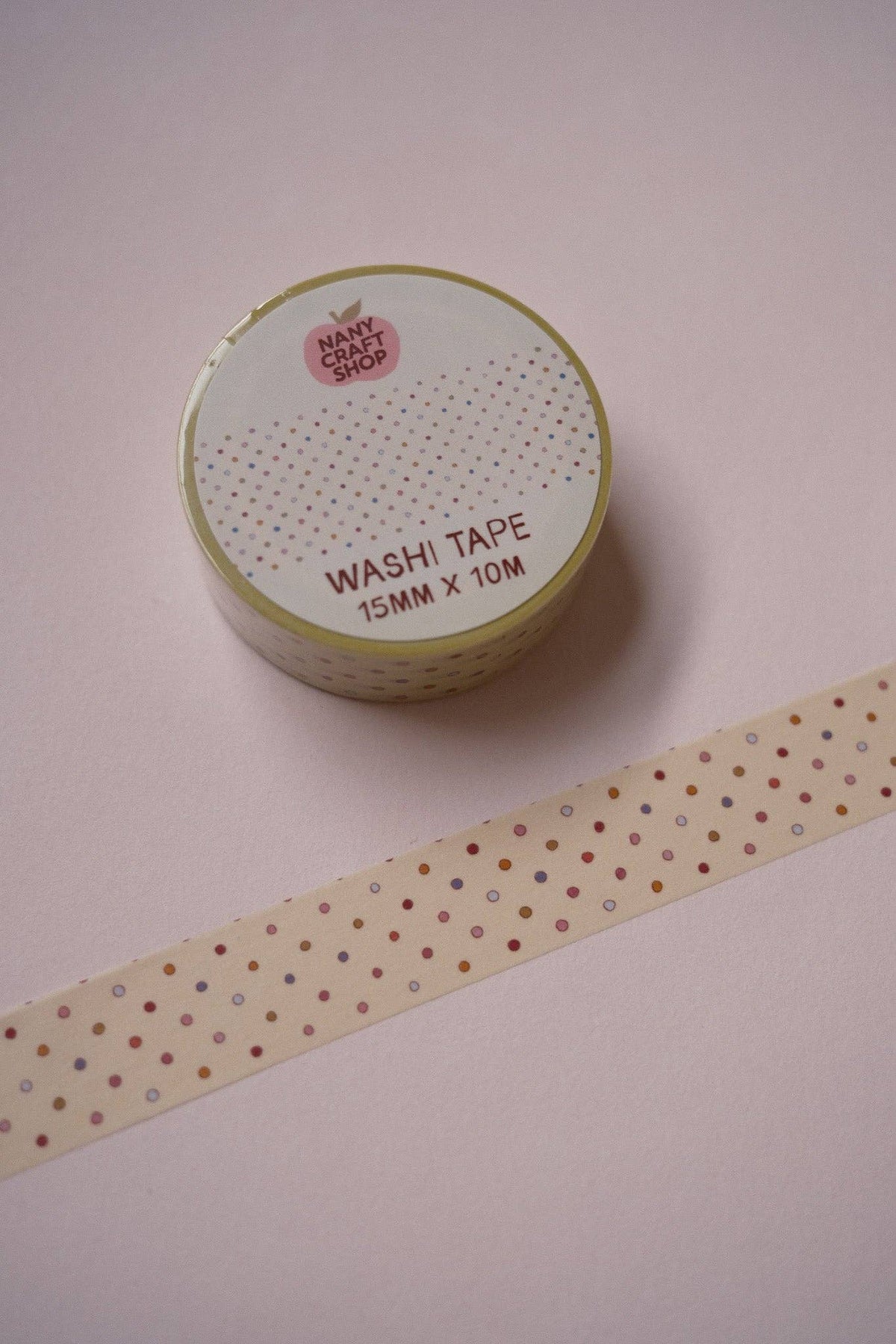 Washi Tape - Polka Dot Multicolore - Nany Craft Shop