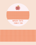 Washi Tape - vichy rouge - Nany Craft Shop