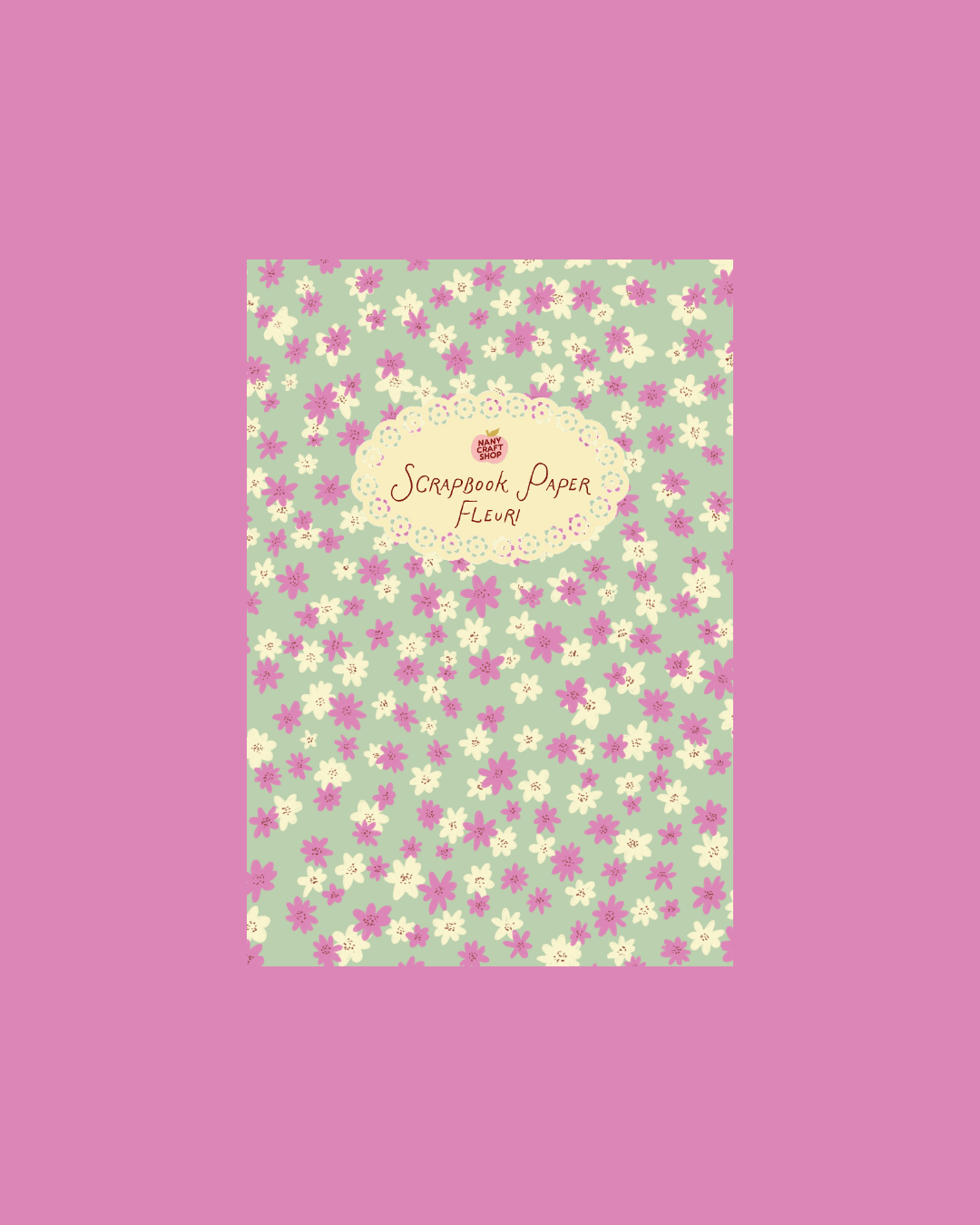 Scrapbook paper fleuri 💐- Nany Craft Shop