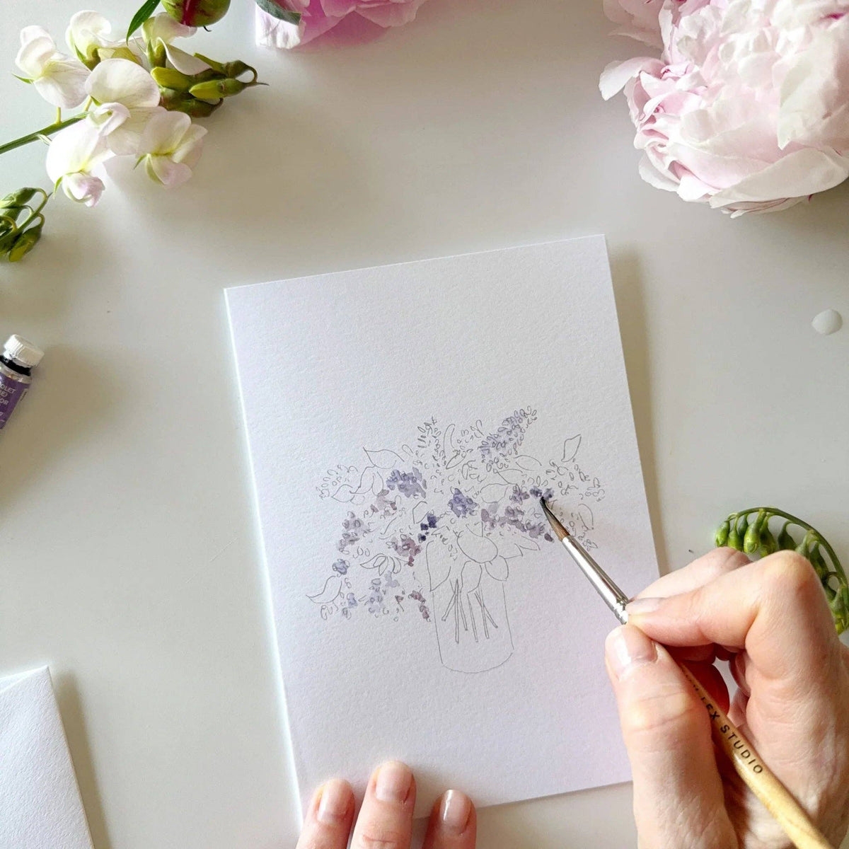 8 Cartes aquarelle à peindre - Emily Lex