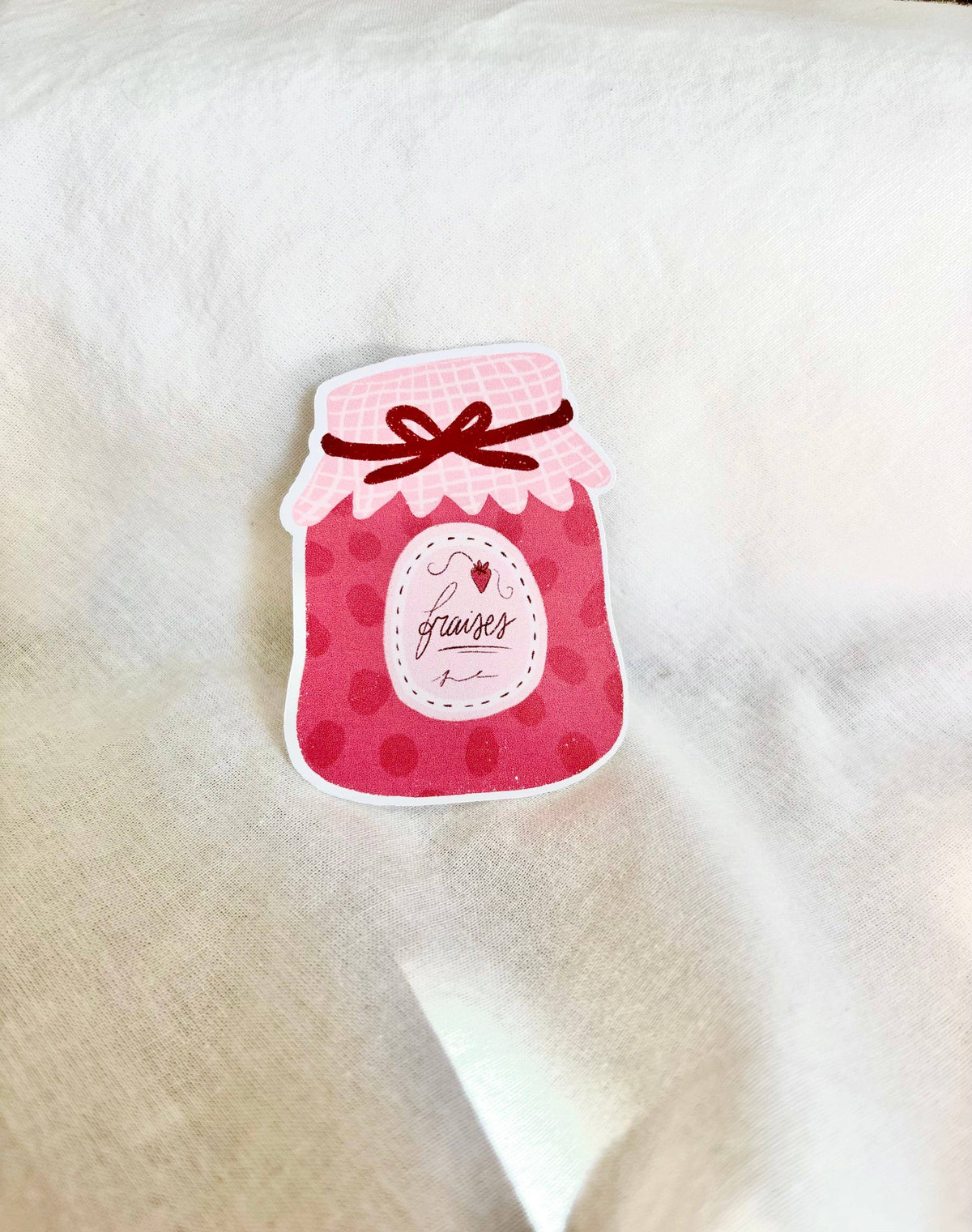 Sticker Confiture de fraise — Florence Papeterie