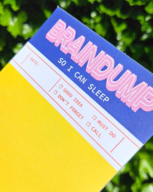 Bloc-notes Braindump A6 — Brain dump & Liste de tâches · Studio Inktvis