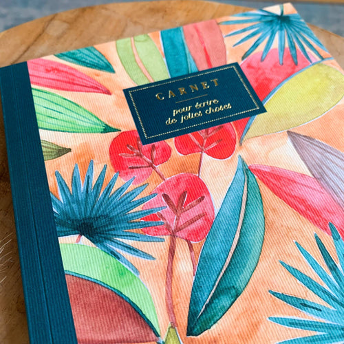 Carnet Feuillages 🌿 A5 Ligné - Bleu coquille