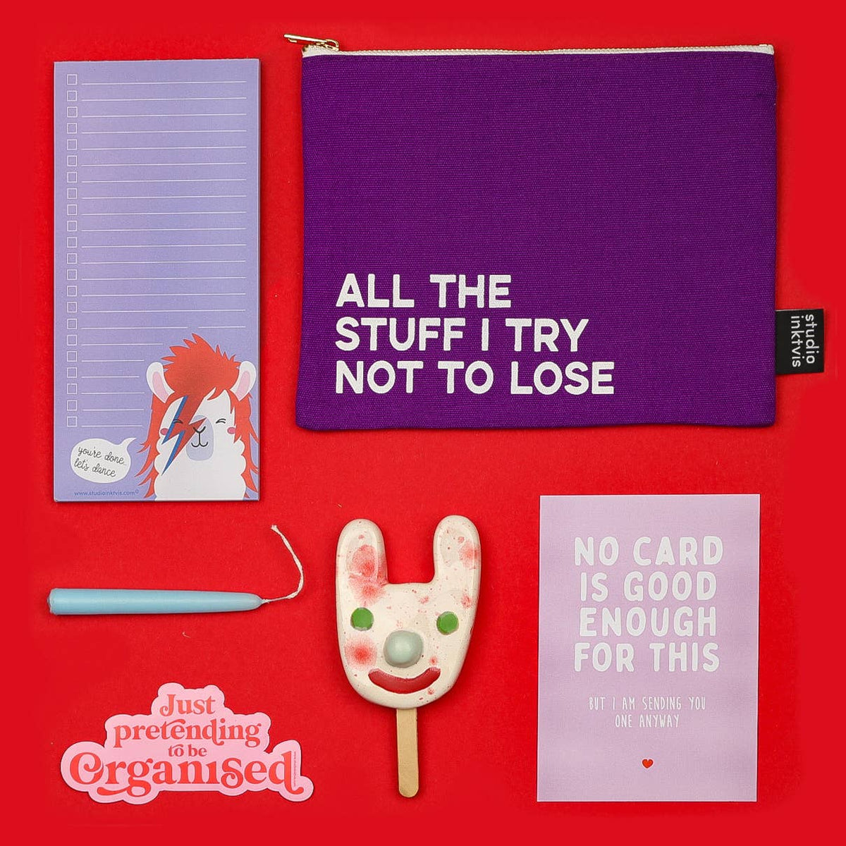 TROUSSE "ALL THE STUFF I TRY NOT TO LOSE" Violette — Studio Inktvi