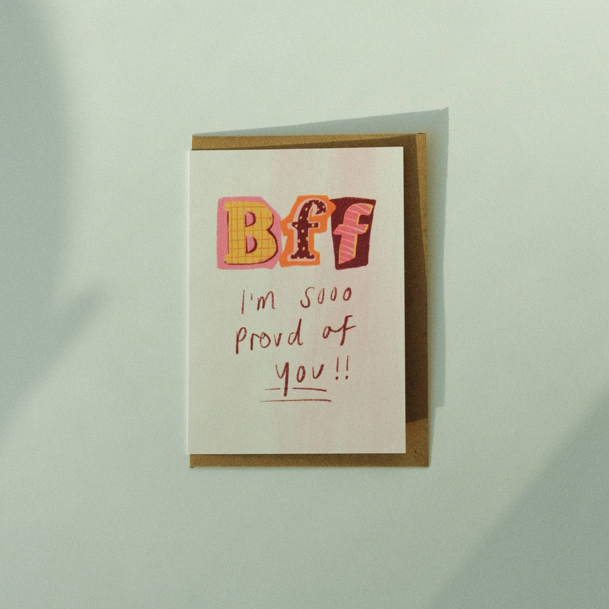 Carte de vœux illustrée - BFF Je suis tellement fier/fière de toi —  Isobel Rose illustration