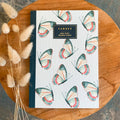 Carnet Papillons 🦋 - A5 ligné - Bleu coquille