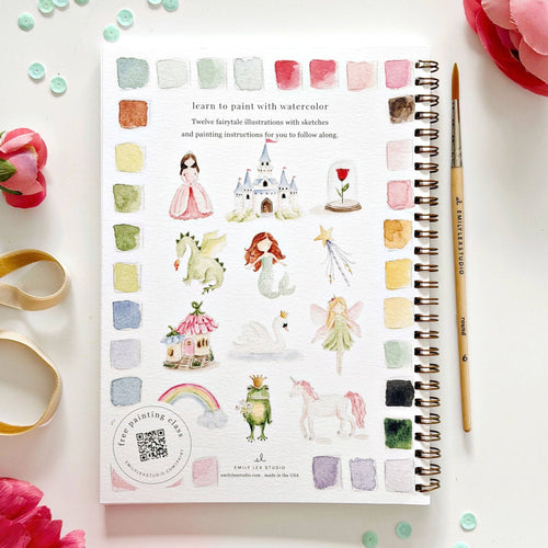Cahier aquarelle contes de fées Emily Lex Studio