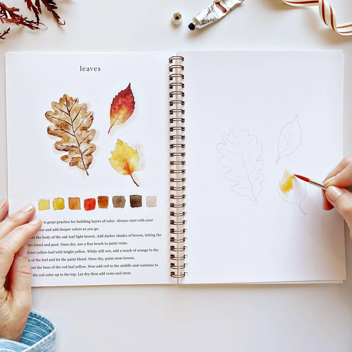 Cahier d'aquarelle d'automne - Emily Lex Studio