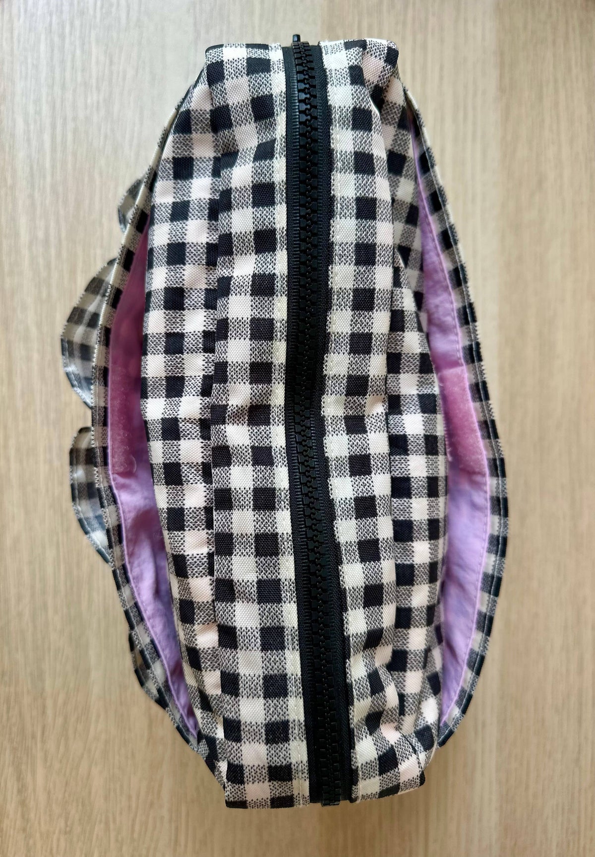 Pochette Vichy pour journaling Shellflower