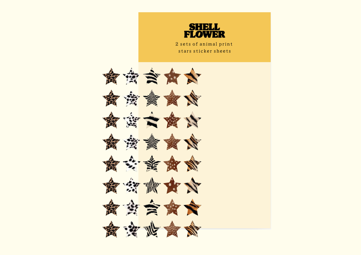 Planche de stickers Animal Stars — Shellflower