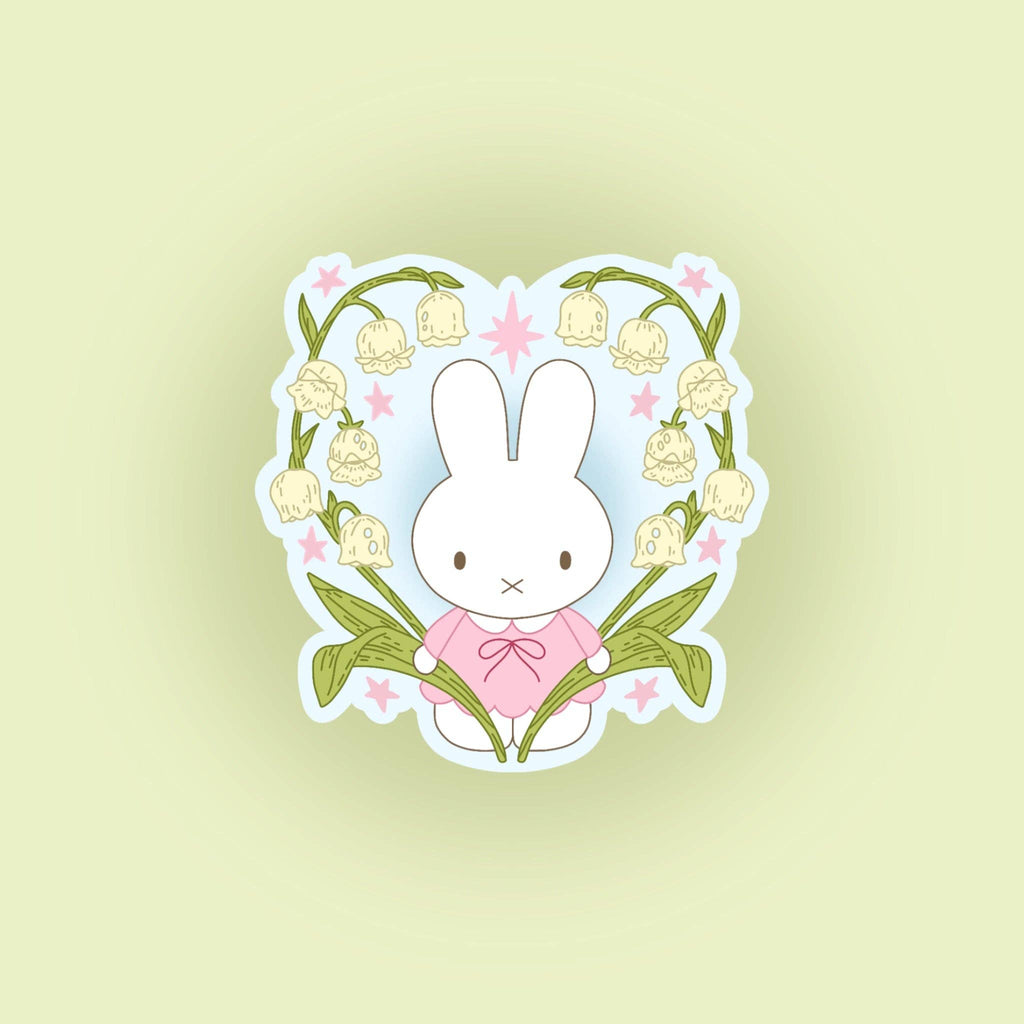 Sticker Bunny Fleur — Liviaa.studio