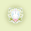 Sticker Bunny Fleur — Liviaa.studio