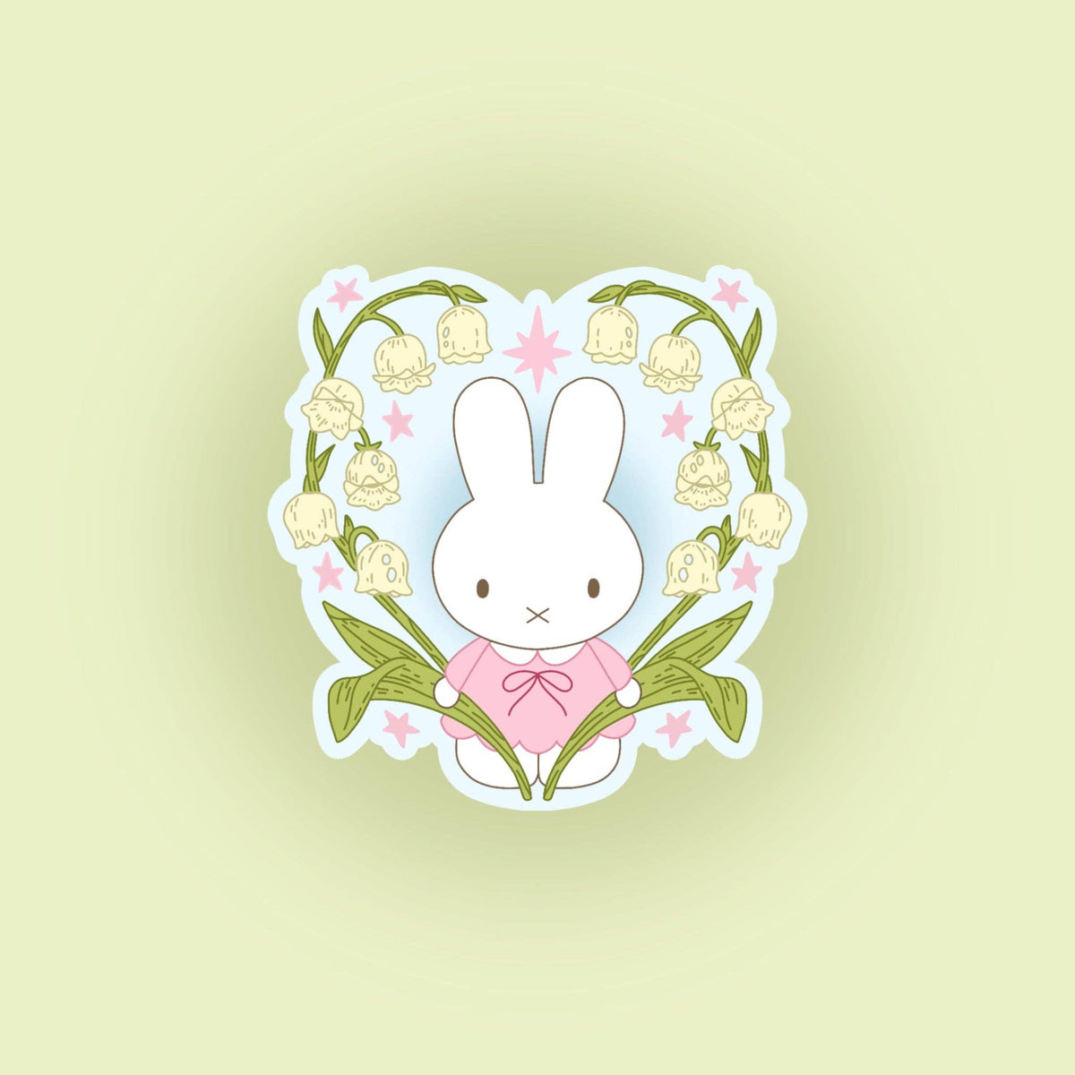 Sticker Bunny Fleur — Liviaa.studio