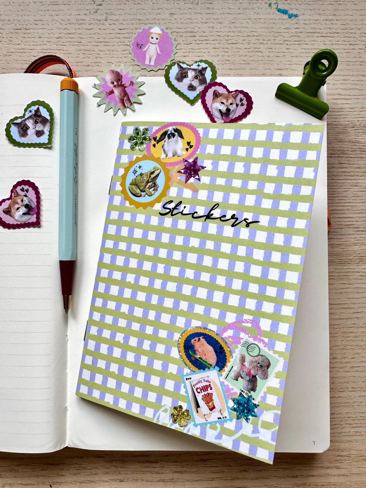 Livre Rangement Stickers A6 Gingham — Shellflower